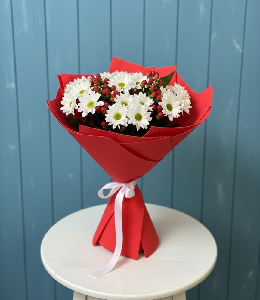 Букет цветов из: Хризантемы в Подгородней Покровке