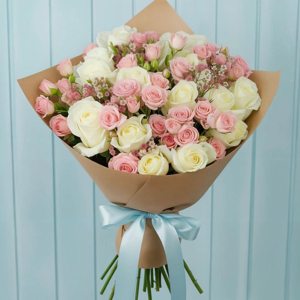 Букет цветов из: Розы в Подгородней Покровке