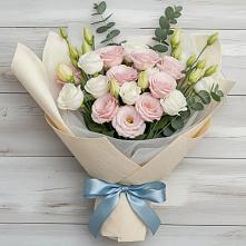 Букет цветов из:  Лизиантусы в Подгородней Покровке