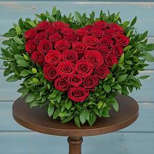 Цветочная композиция из Розы в виде сердца в Подгородней Покровке