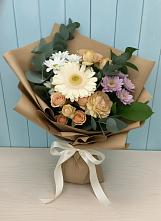 Букет цветов из:  Герберы и Хризантемы в Подгородней Покровке