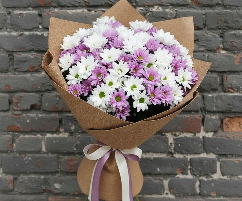 Букет цветов из: Хризантемы в Подгородней Покровке