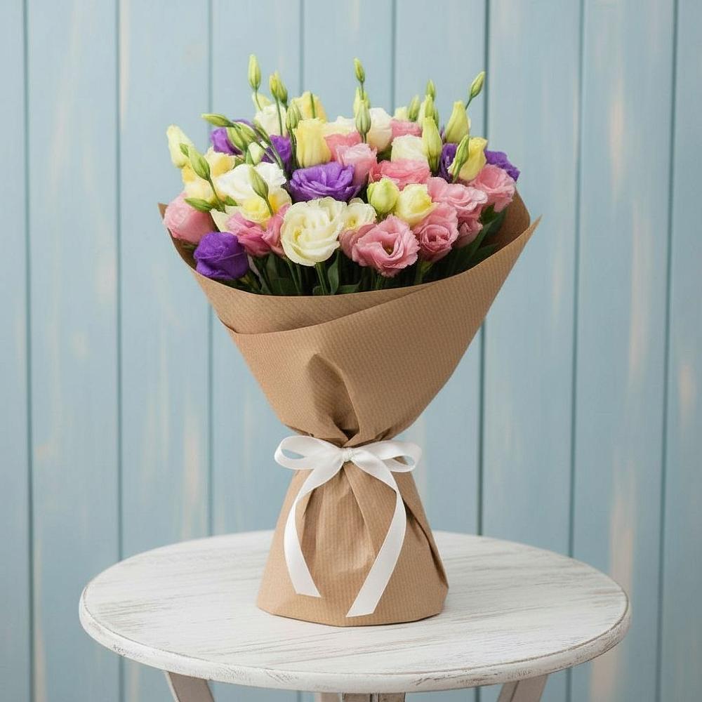 Букет цветов из: Лизиантусы в Подгородней Покровке