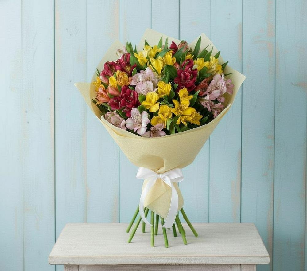 Букет цветов из: Альстромерии в Подгородней Покровке