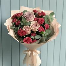 Букет цветов из:  Гвоздики и Розы в Подгородней Покровке