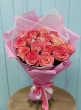 Букет 15 Розовых роз Равель в Подгородней Покровке