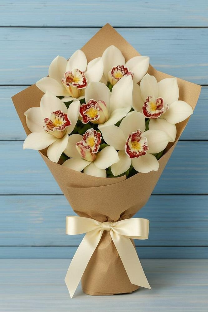 Букет цветов из: Орхидеи и Розы в Подгородней Покровке