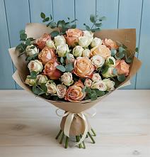 Букет цветов из:  Альстромерии и Розы в Подгородней Покровке